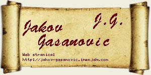 Jakov Gašanović vizit kartica